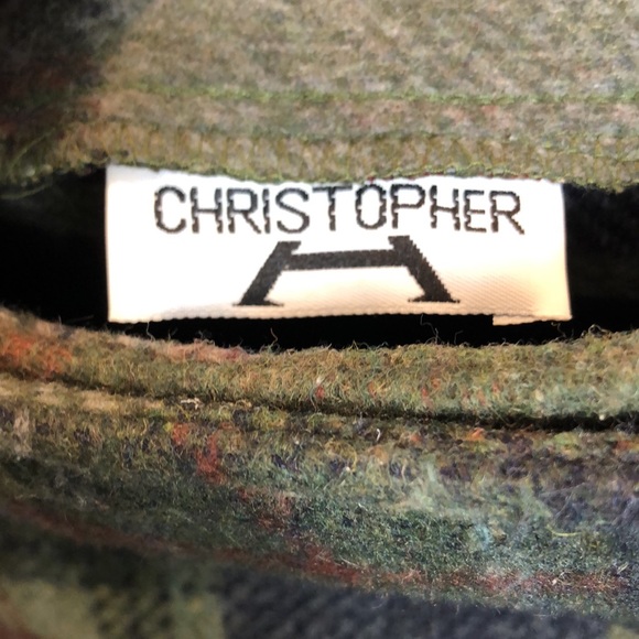 Plaid Patch Wool blend Mini Skirt - Picture 4 of 5